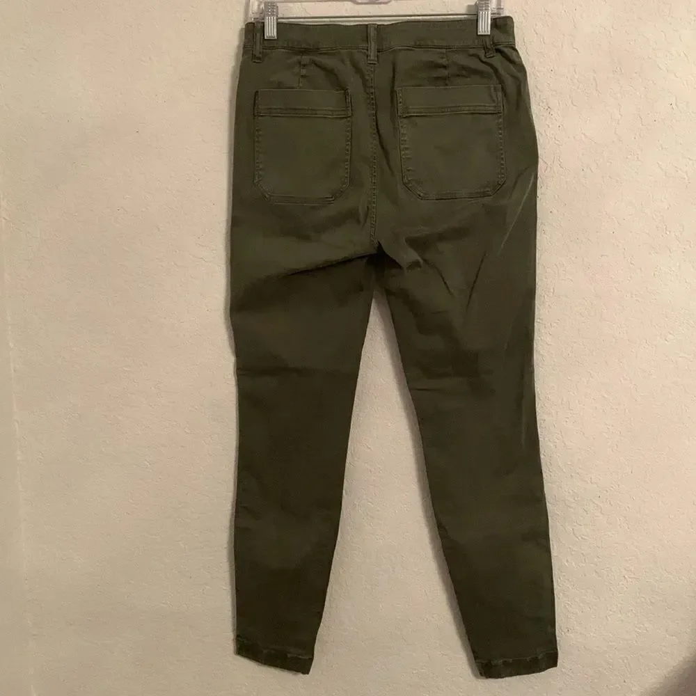 J.Crew Olive Green Cargo Style Skinny Women’s Pants Size 29